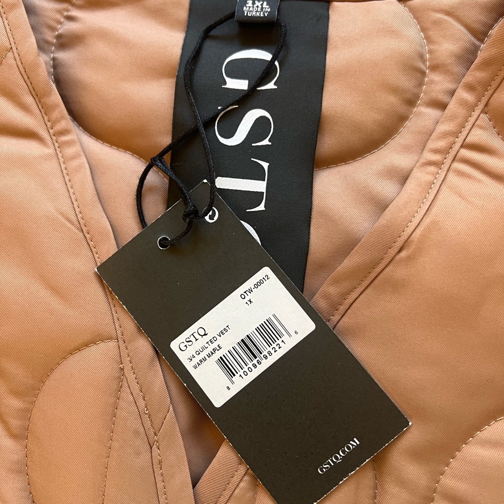 GSTQ long quilted vest 1xl